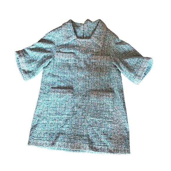 Chanel Mint Green Tweed Oversized Mini Dress FR 36 Fits up to US 12 Runway - Picture 1 of 7